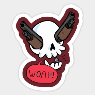 Guns 'A Blazin! Sticker